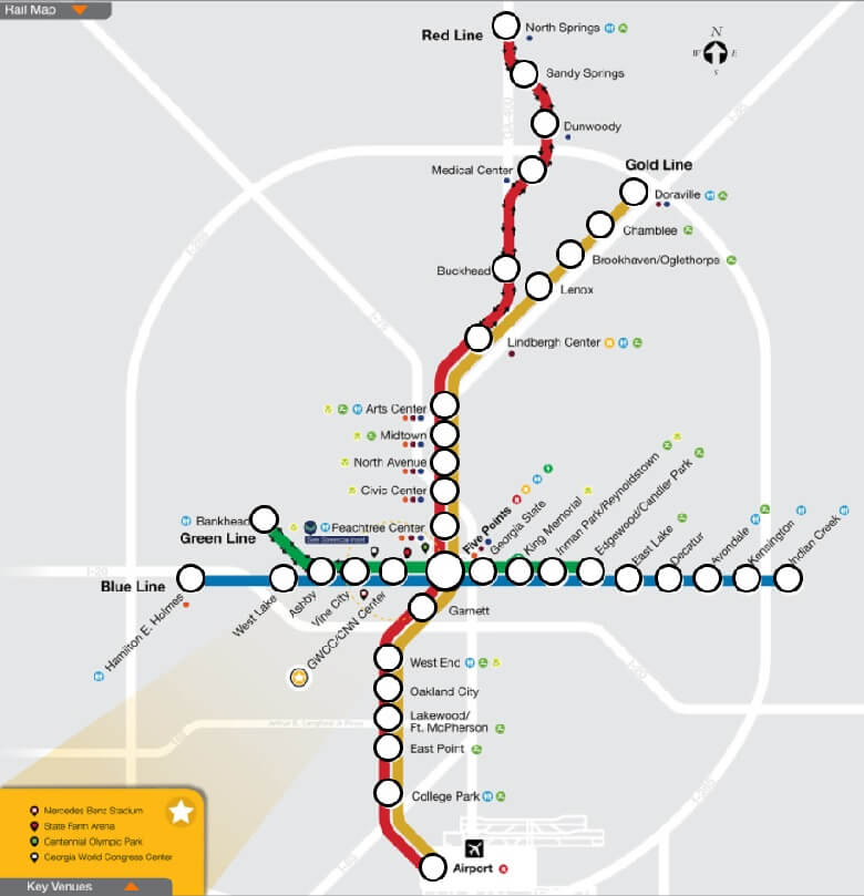 女性1人でも大丈夫 アトランタの地下鉄 Marta 切符の買い方 乗り方を写真付きで解説 つきらいふ