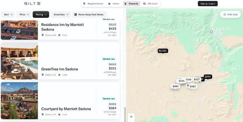 BILT旅行ポータル